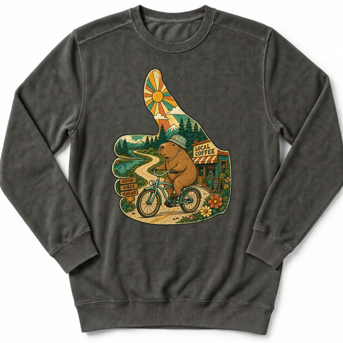Thumbs Up Capy Sweatshirt