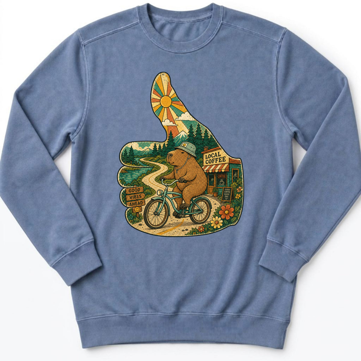 Thumbs Up Capy Sweatshirt