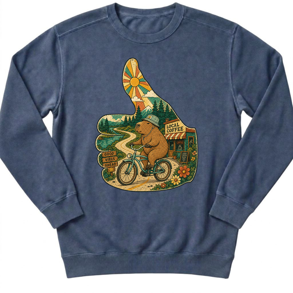 Thumbs Up Capy Sweatshirt