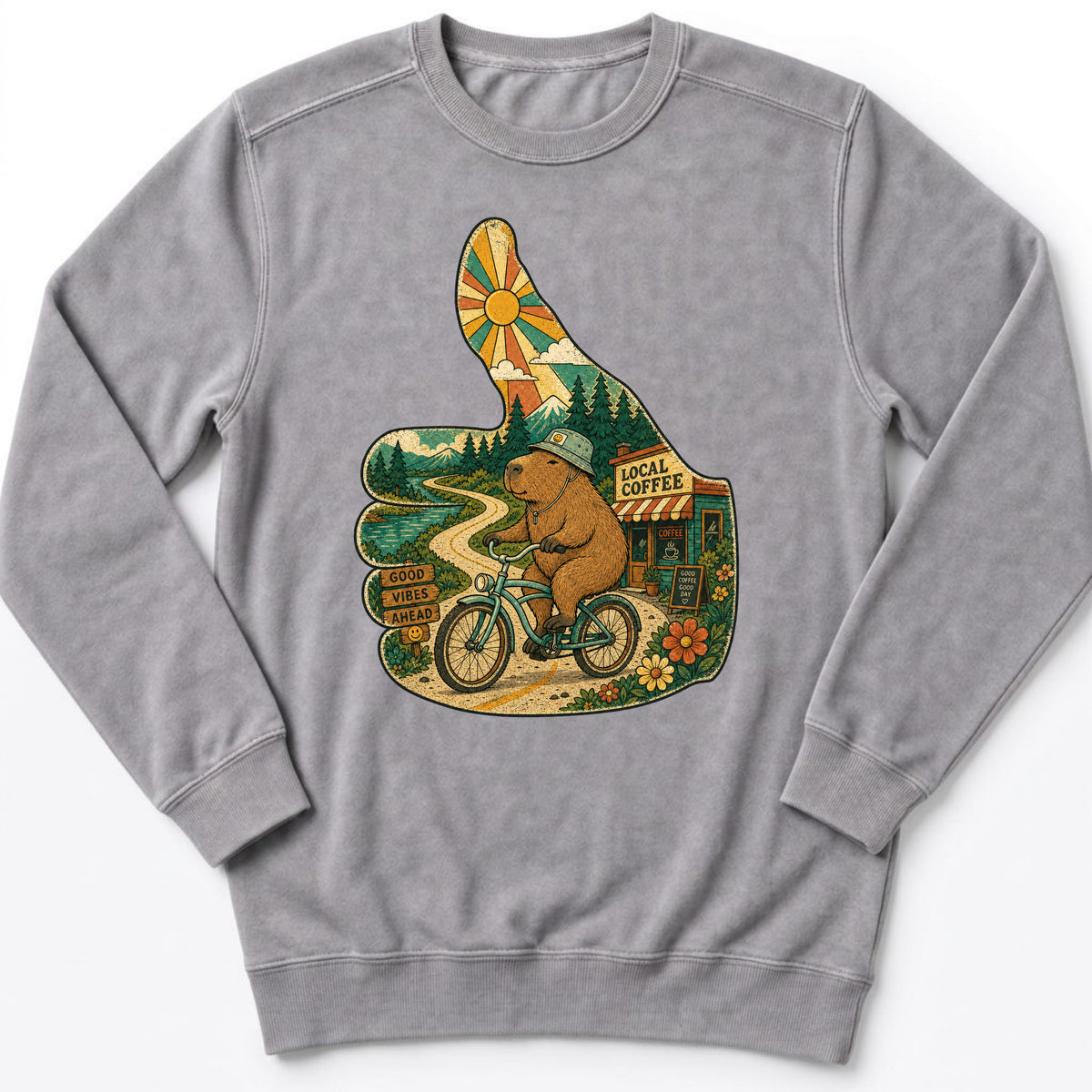 Thumbs Up Capy Sweatshirt
