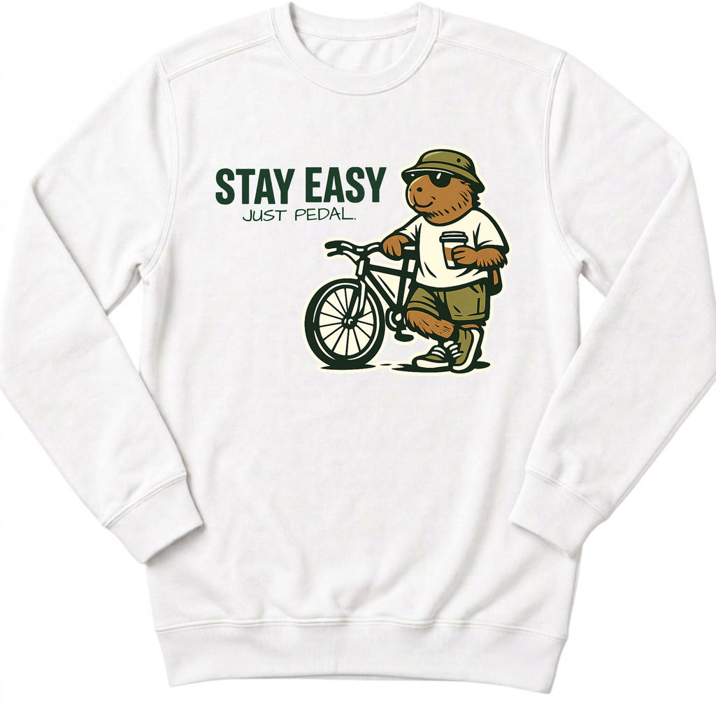 Stay Easy Just Pedal Sweatshirt