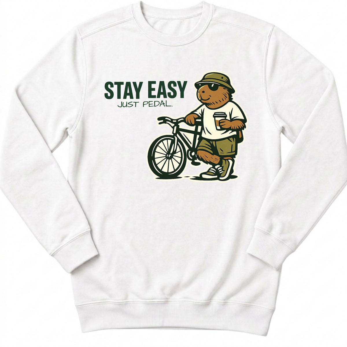 Stay Easy Just Pedal Sweatshirt