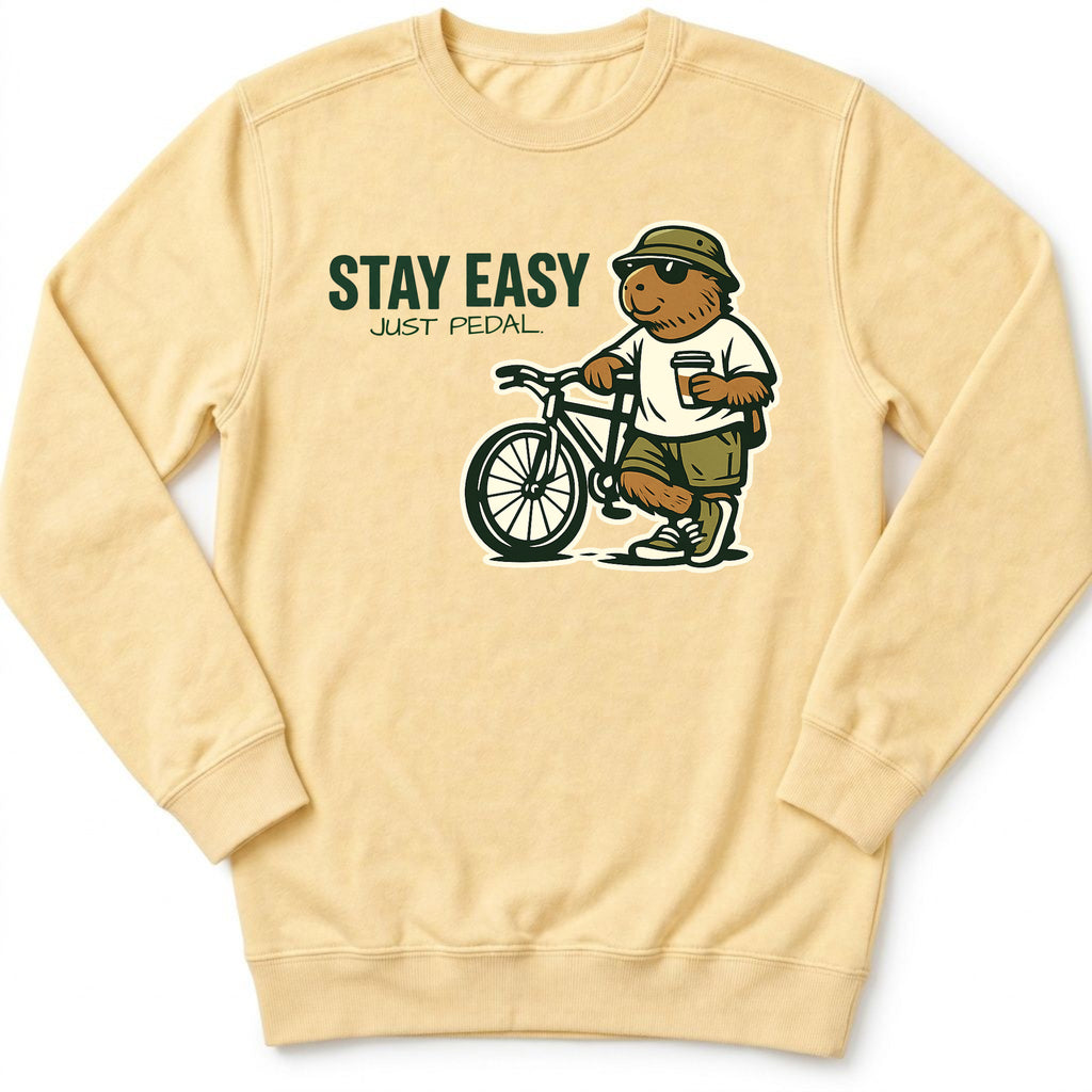 Stay Easy Just Pedal Sweatshirt