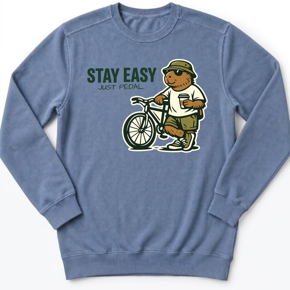 Stay Easy Just Pedal Sweatshirt