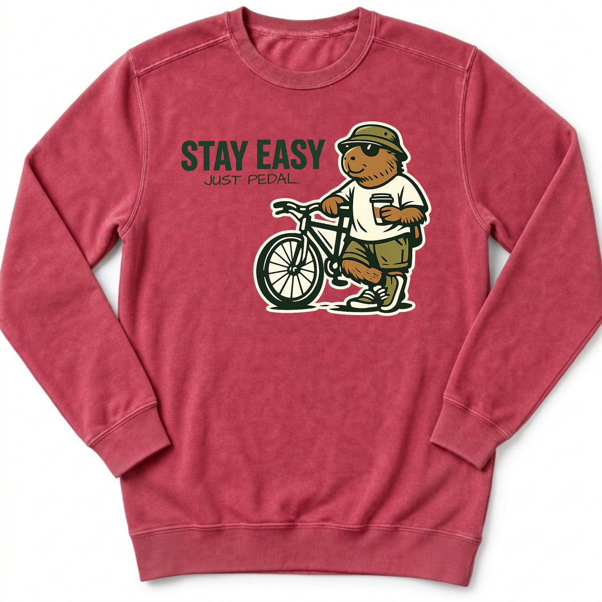 Stay Easy Just Pedal Sweatshirt