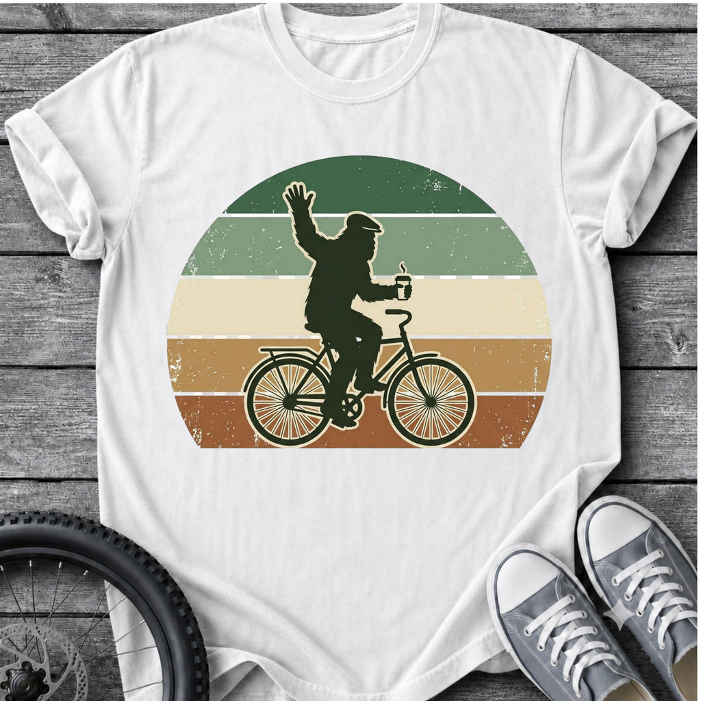 Yeti On A Bike T-Shirt