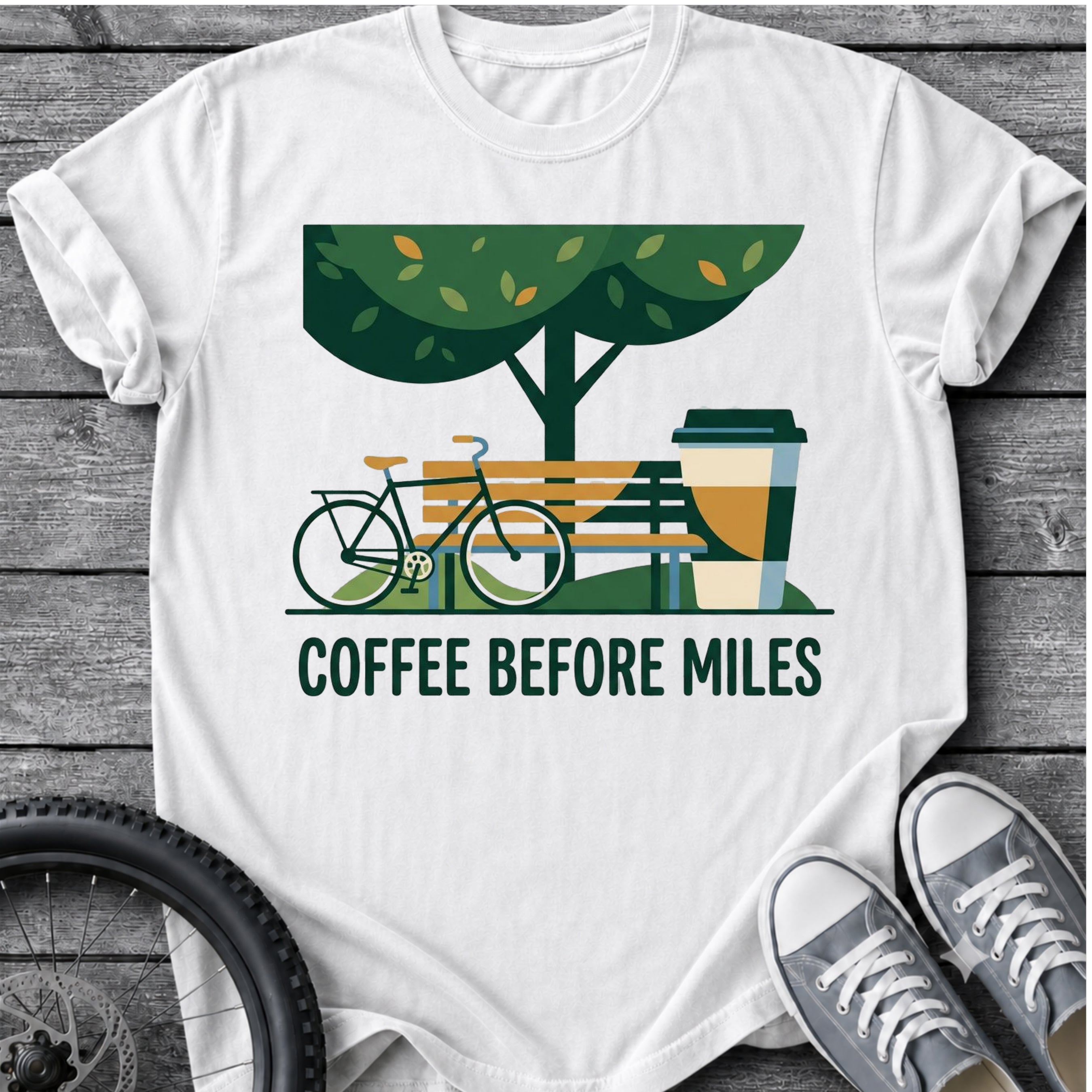 Coffee Before Miles T-Shirt