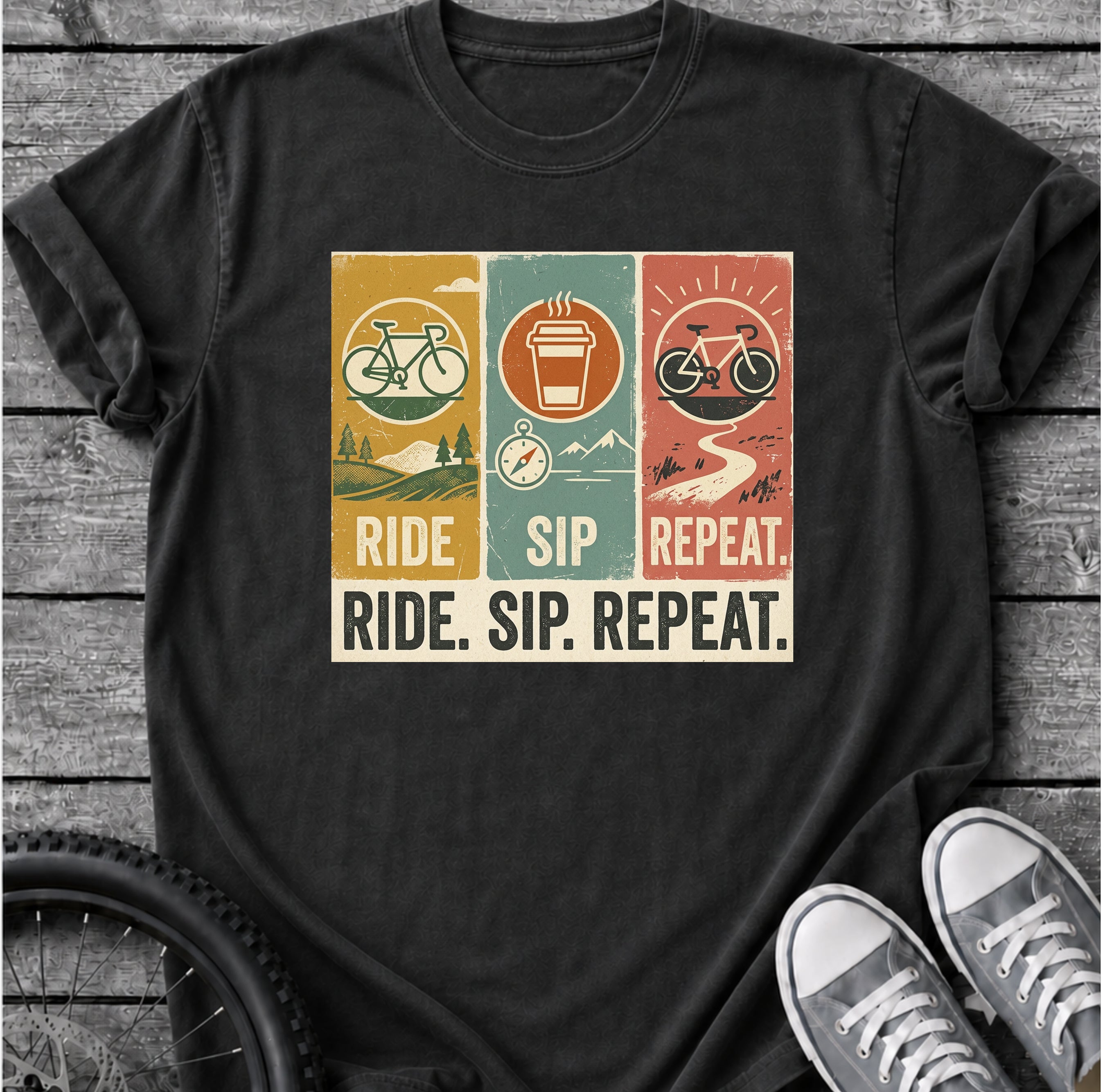 Ride Sip Repeat T-Shirt