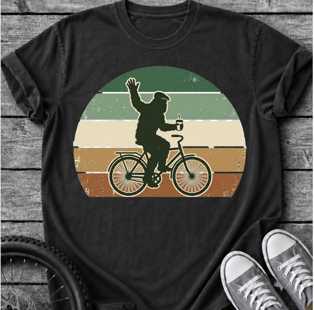 Yeti On A Bike T-Shirt