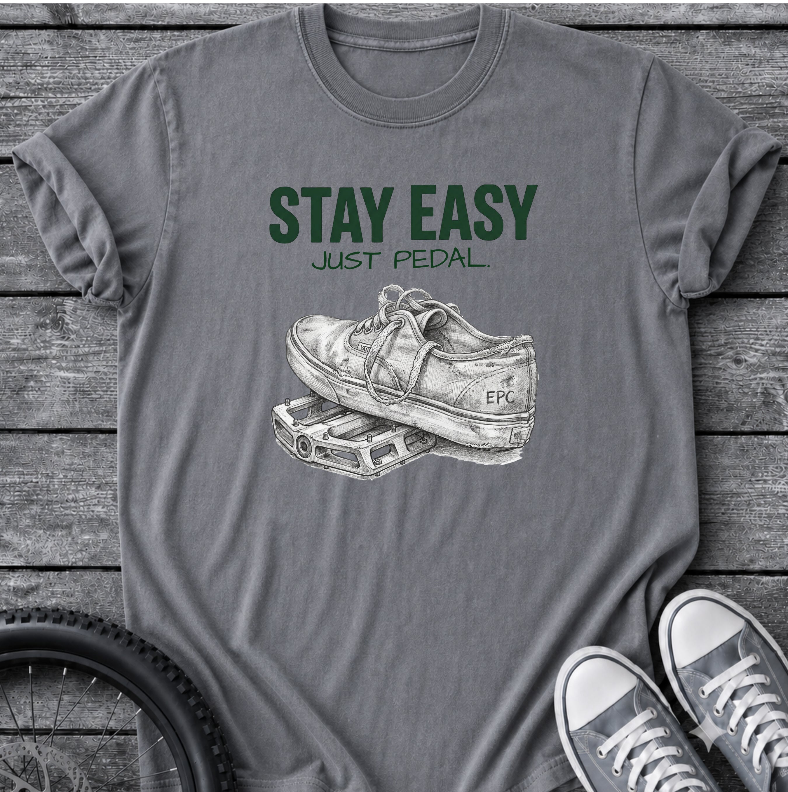 Stay Easy - Just Pedal T-Shirt