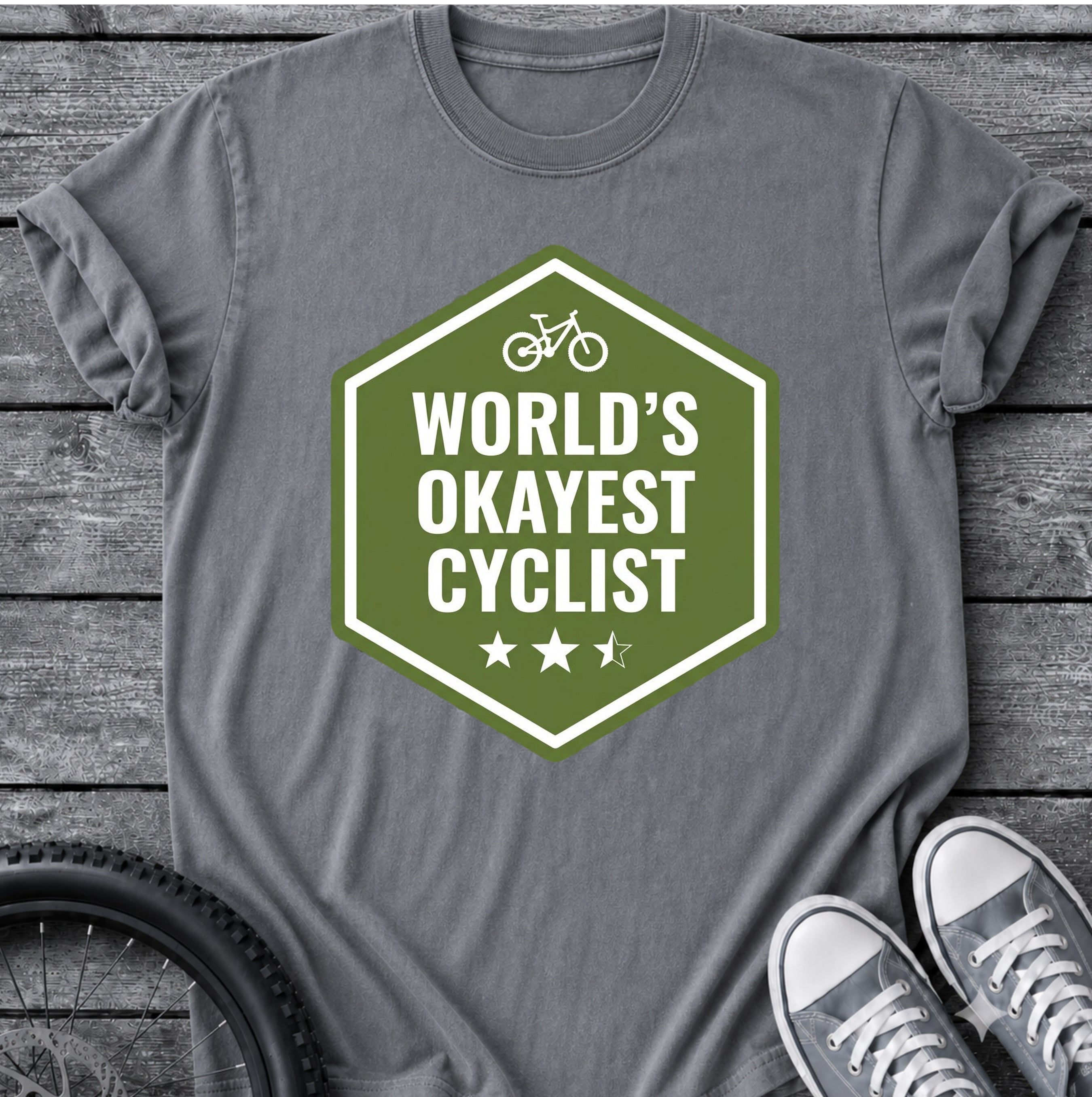 World's Okayest Cyclist T-Shirt