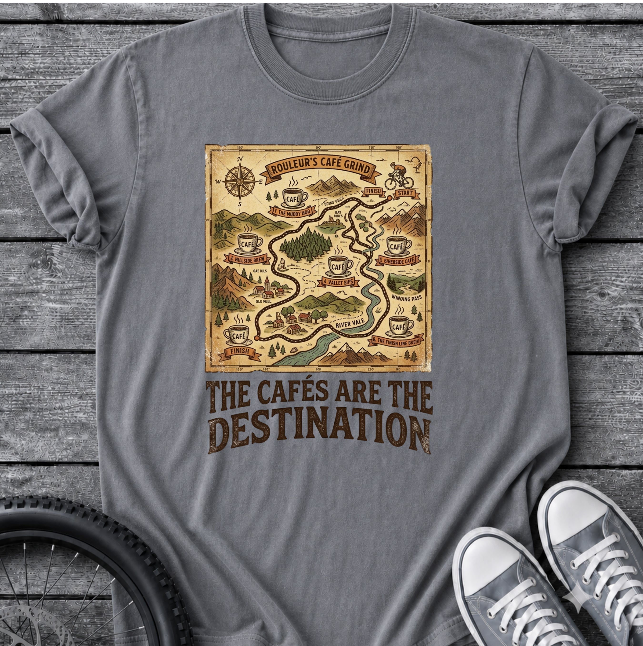 The Cafe Map T-Shirt