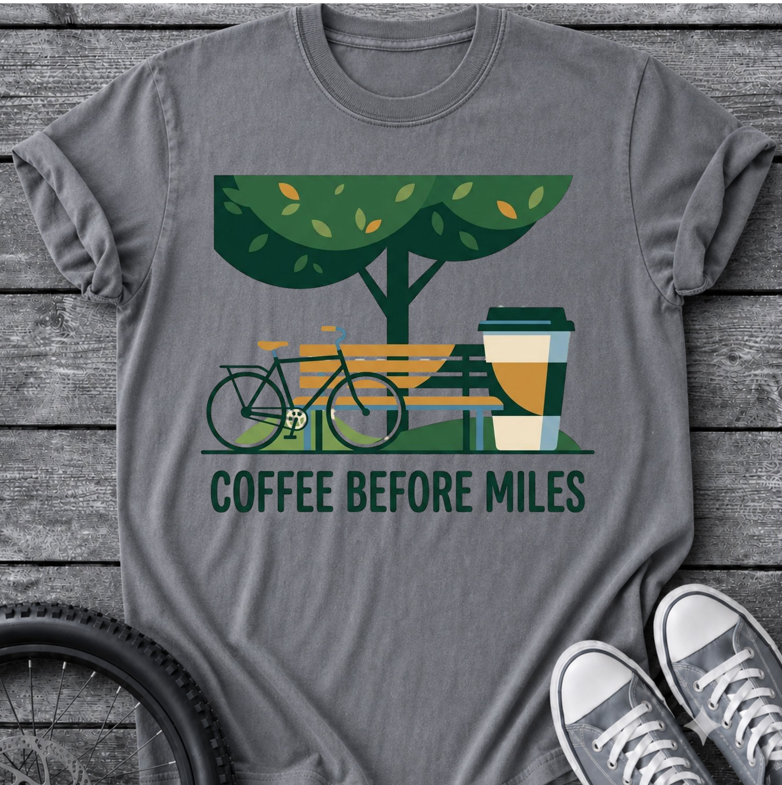 Coffee Before Miles T-Shirt