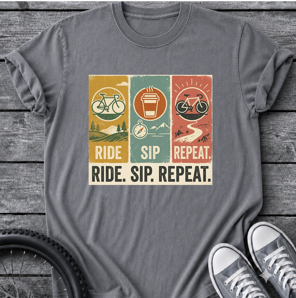 Ride Sip Repeat T-Shirt