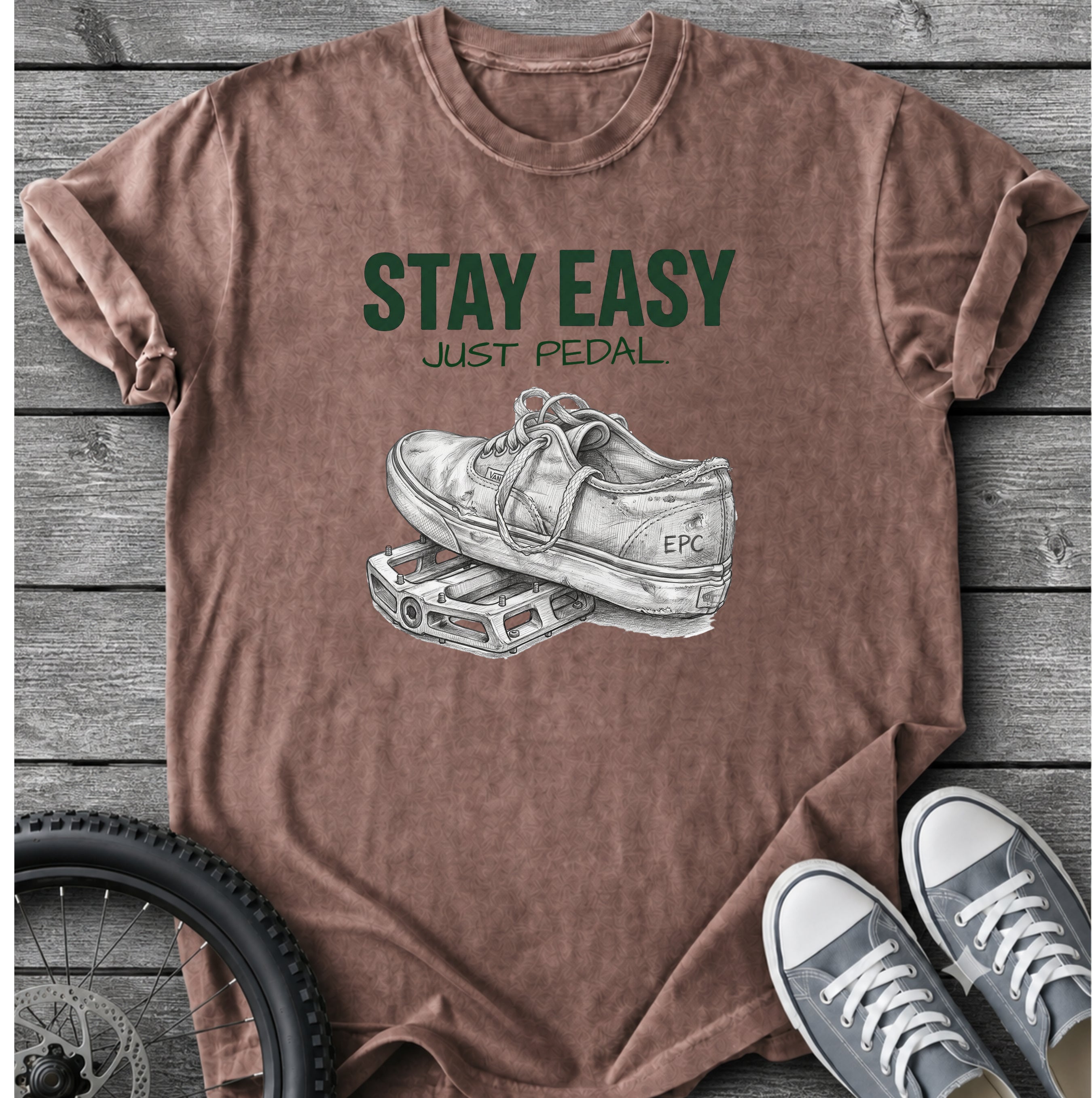 Stay Easy - Just Pedal T-Shirt