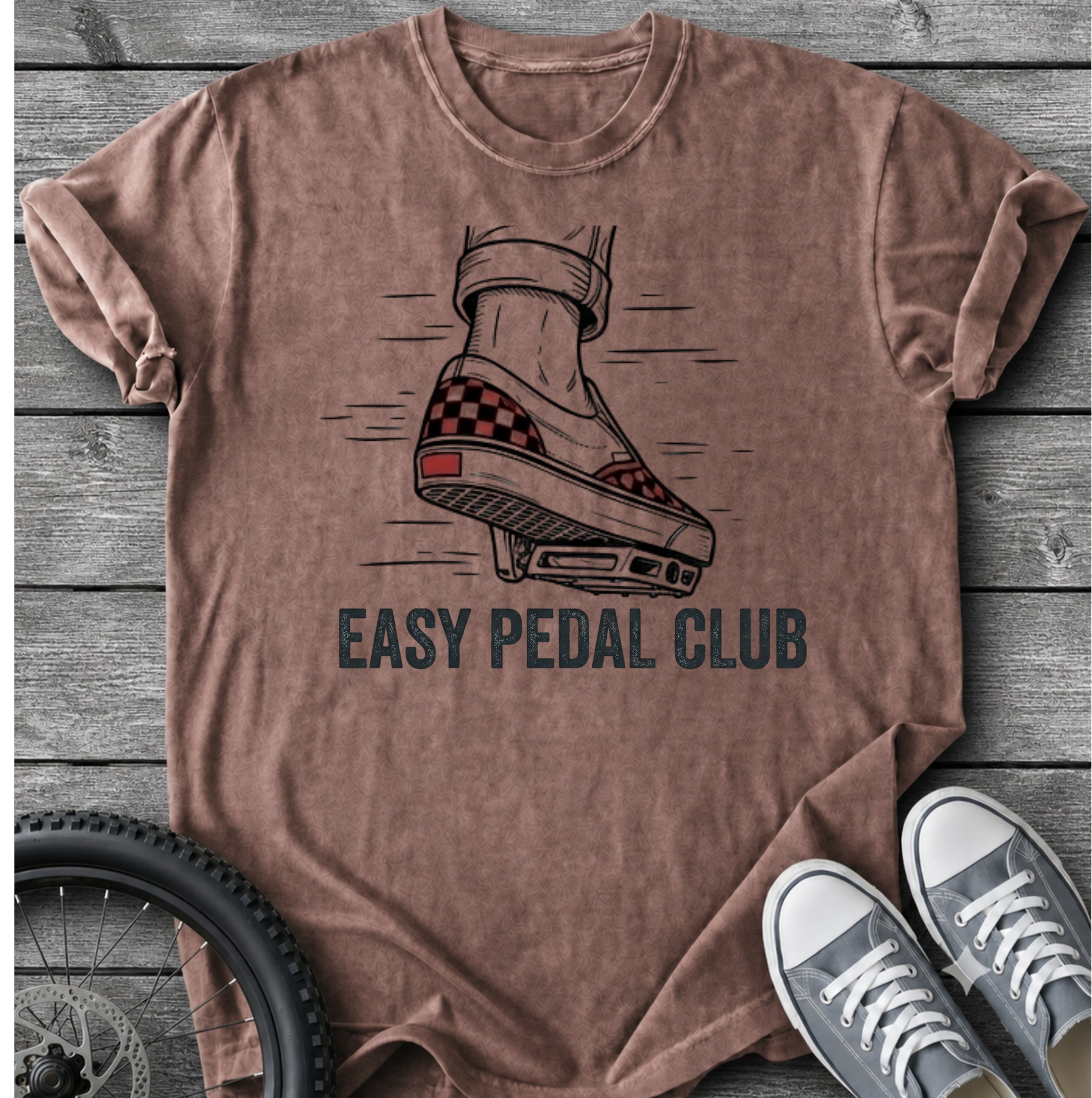 Easy Pedal Club With Vans  T-Shirt