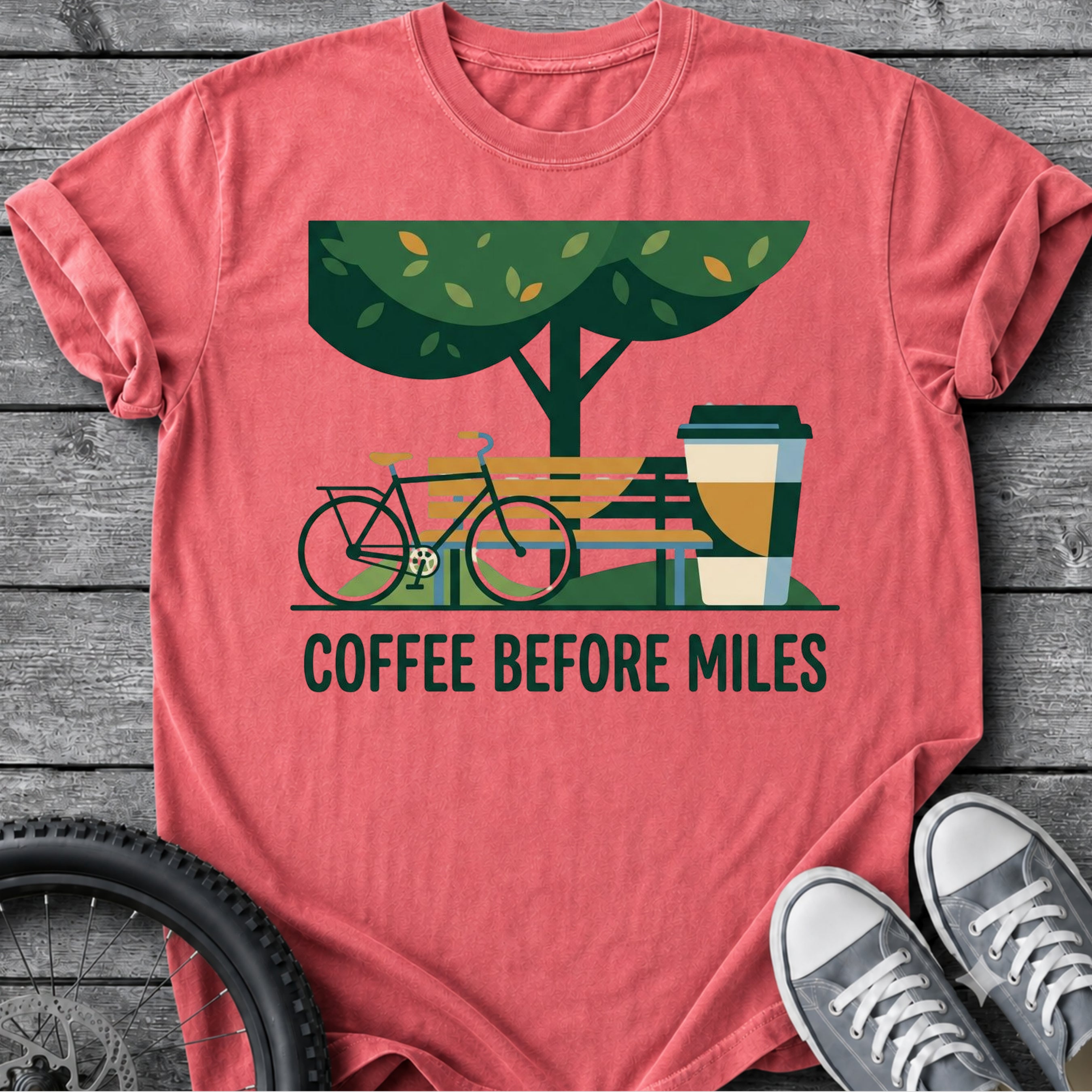 Coffee Before Miles T-Shirt