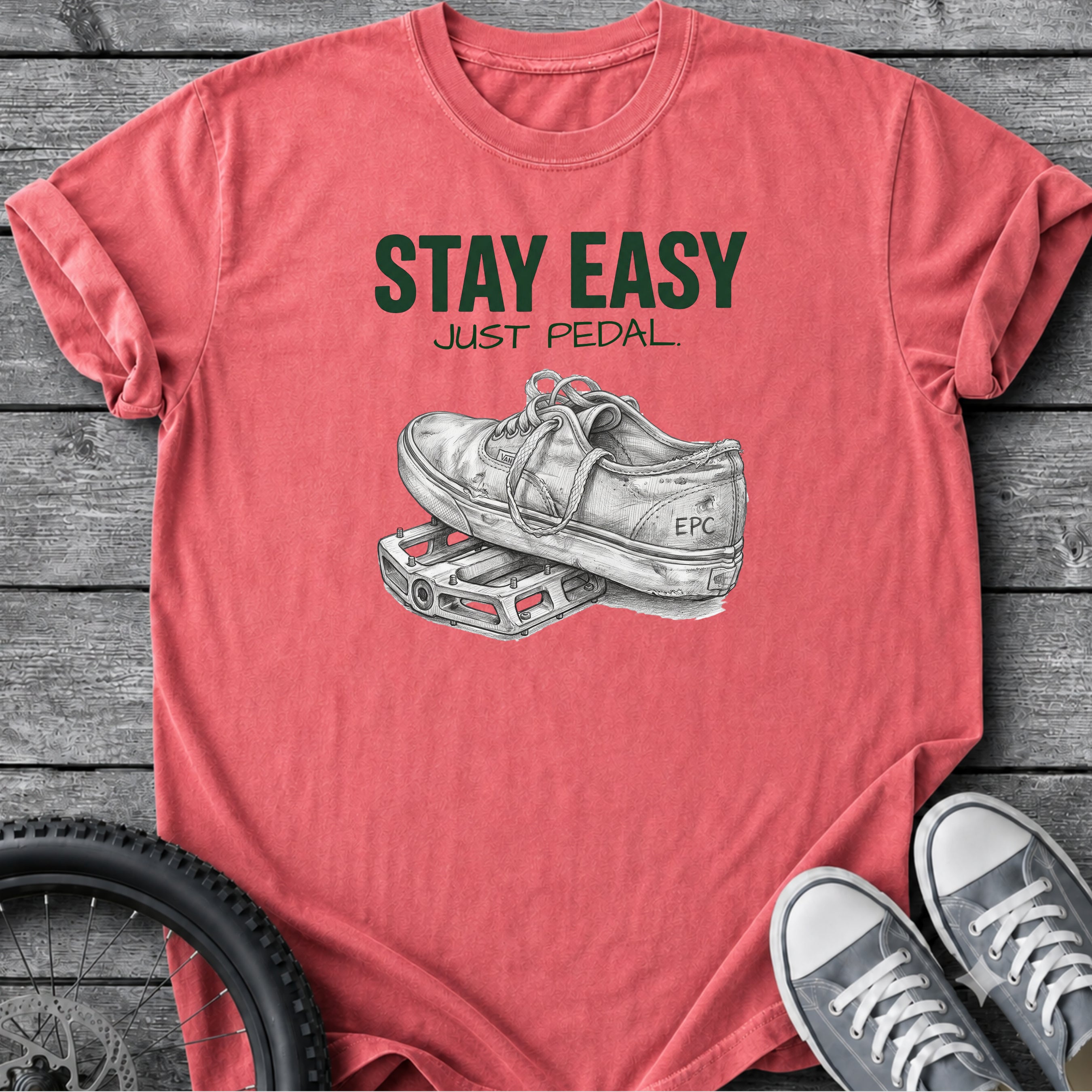 Stay Easy - Just Pedal T-Shirt