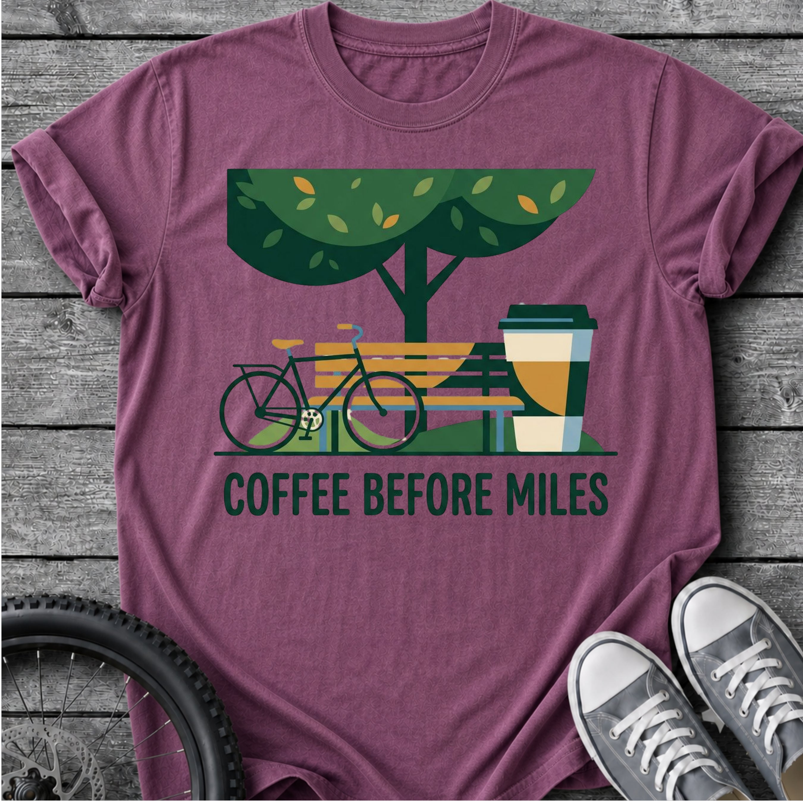 Coffee Before Miles T-Shirt