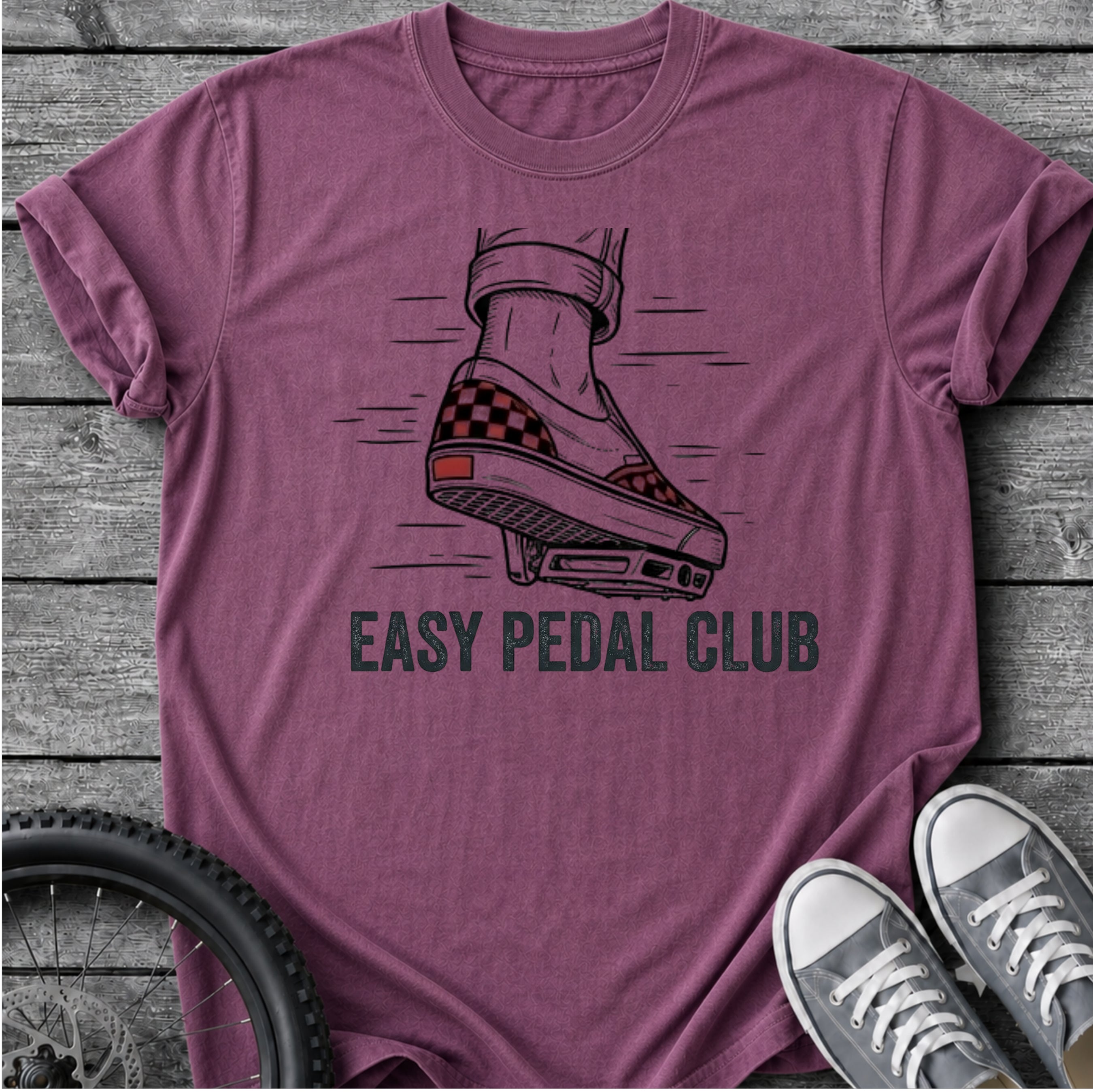 Easy Pedal Club With Vans  T-Shirt
