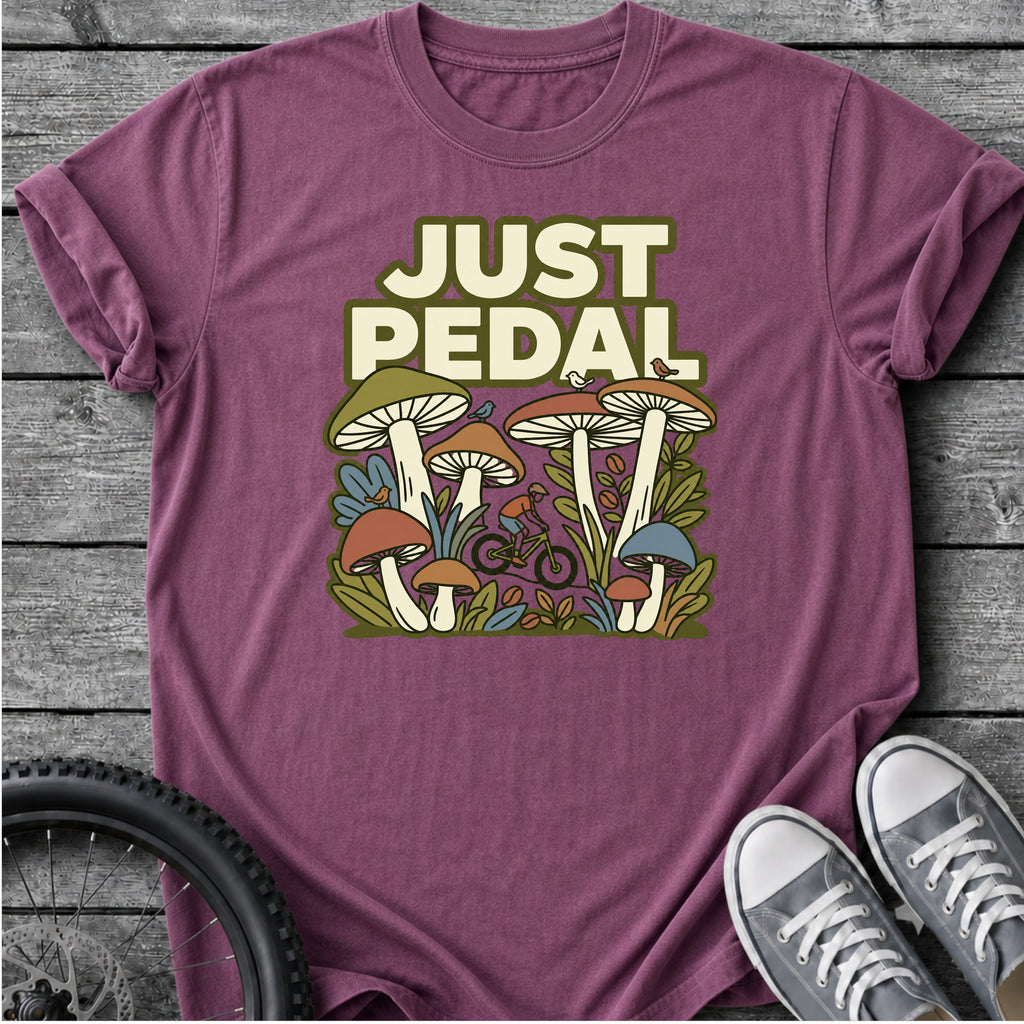 Just Pedal - Mushroom T-Shirt