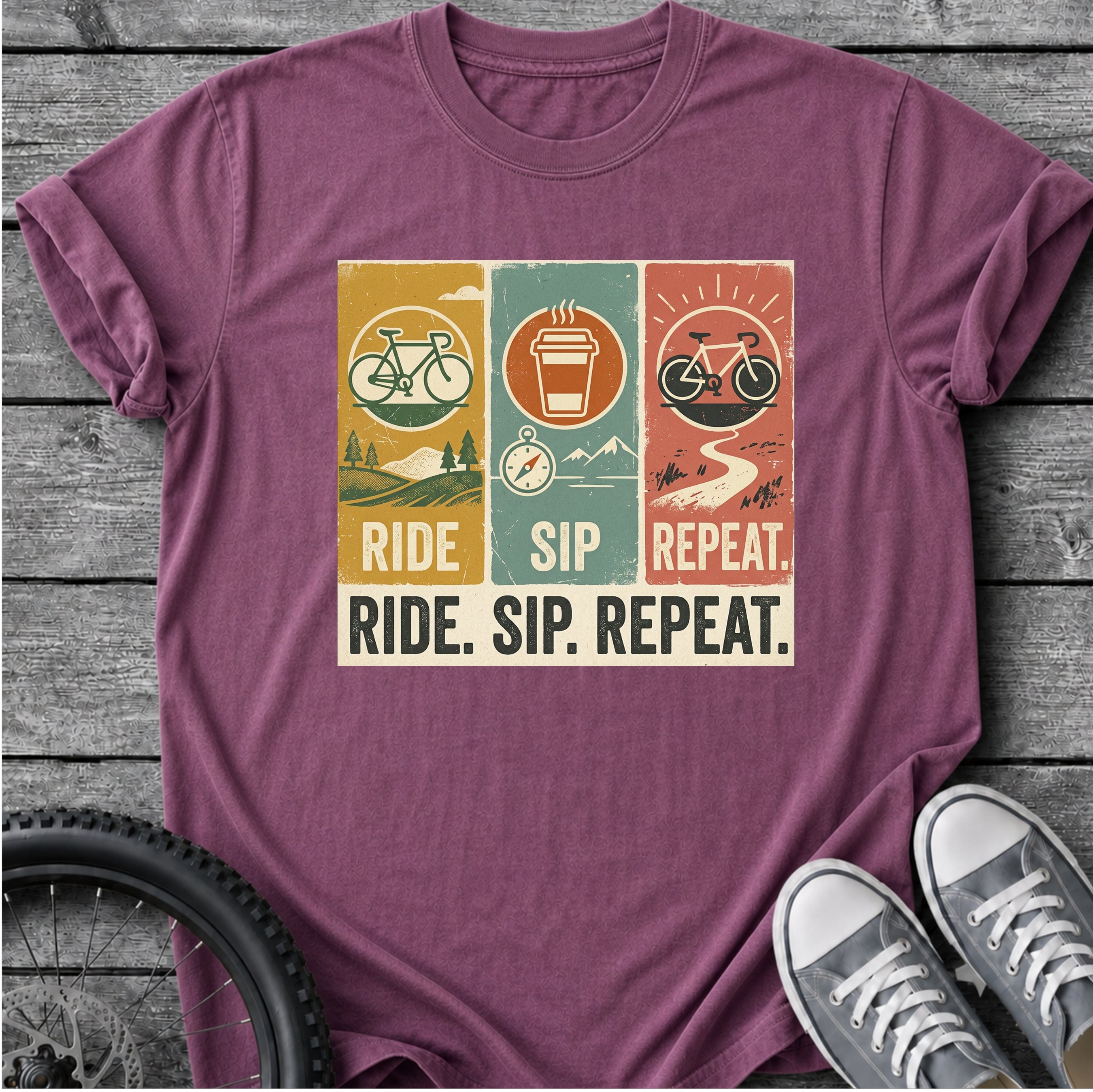 Ride Sip Repeat T-Shirt