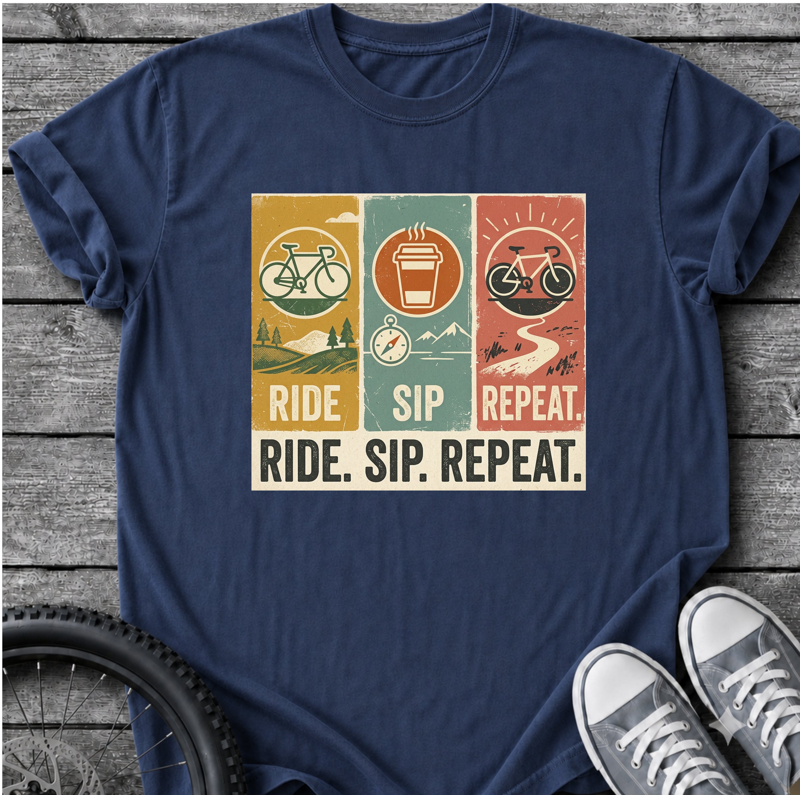 Ride Sip Repeat T-Shirt