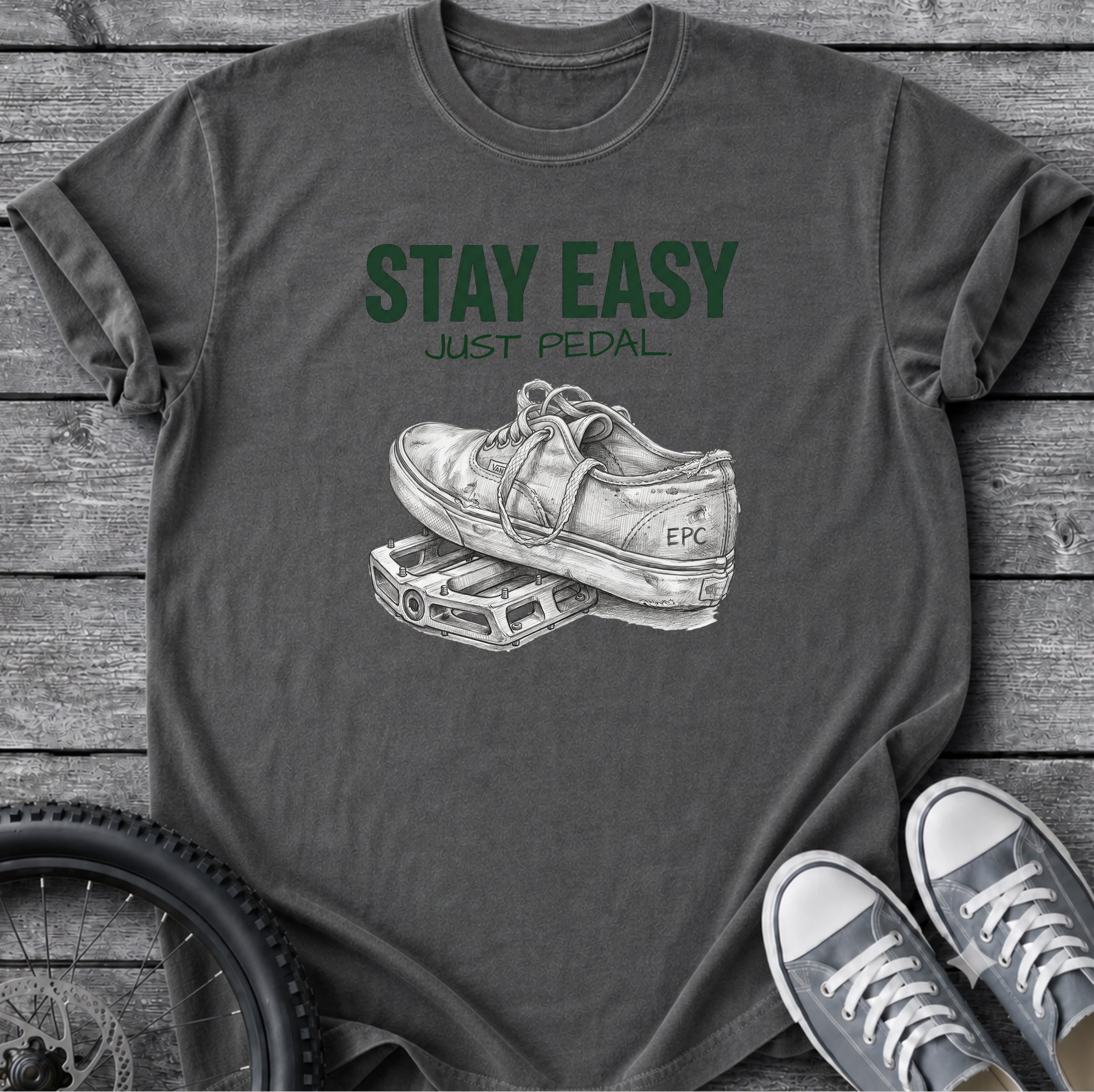Stay Easy - Just Pedal T-Shirt