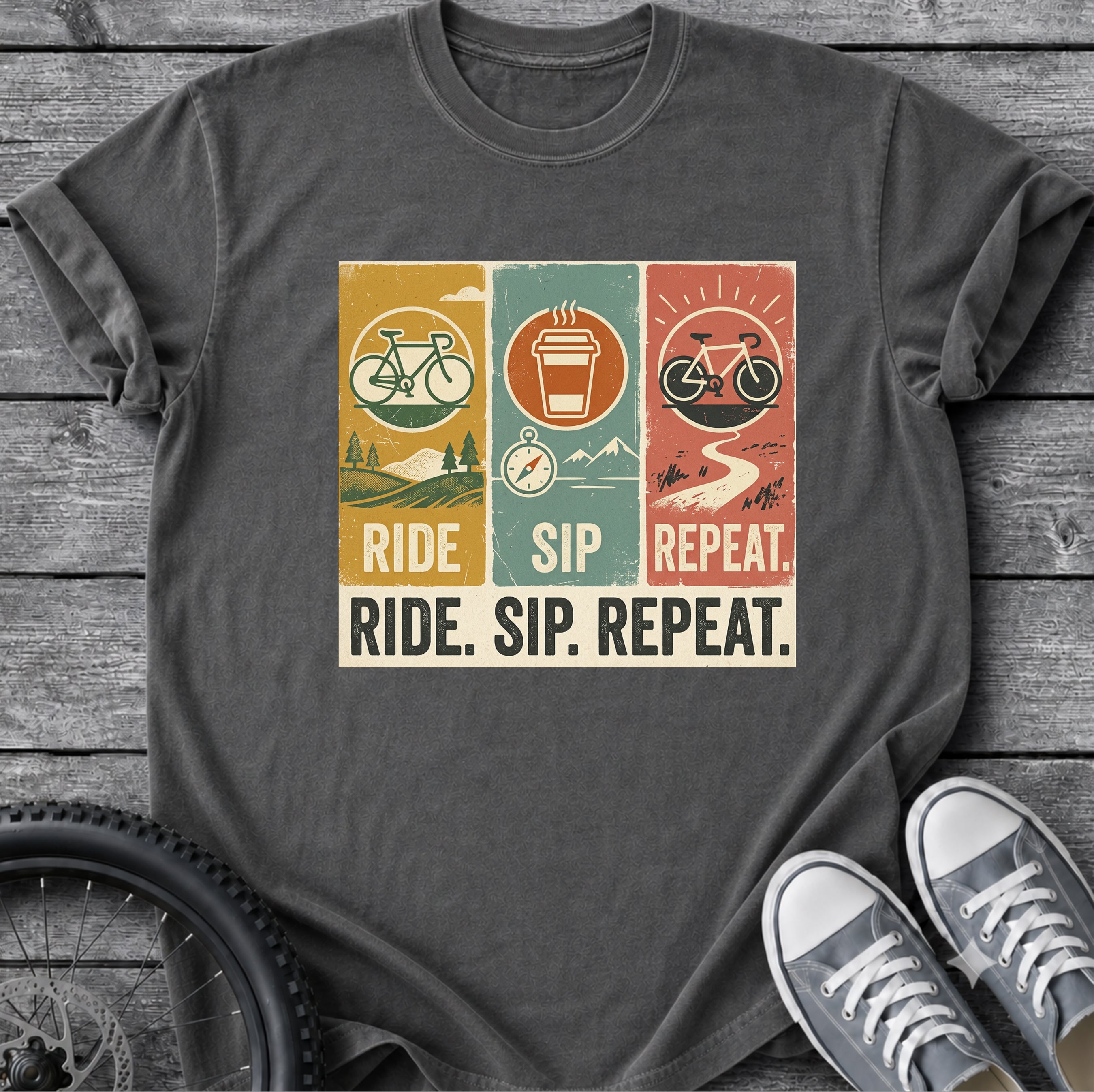 Ride Sip Repeat T-Shirt