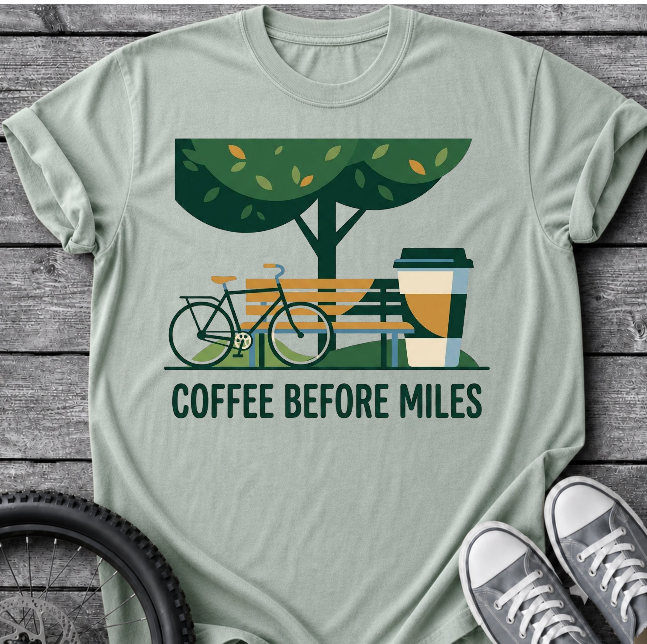 Coffee Before Miles T-Shirt
