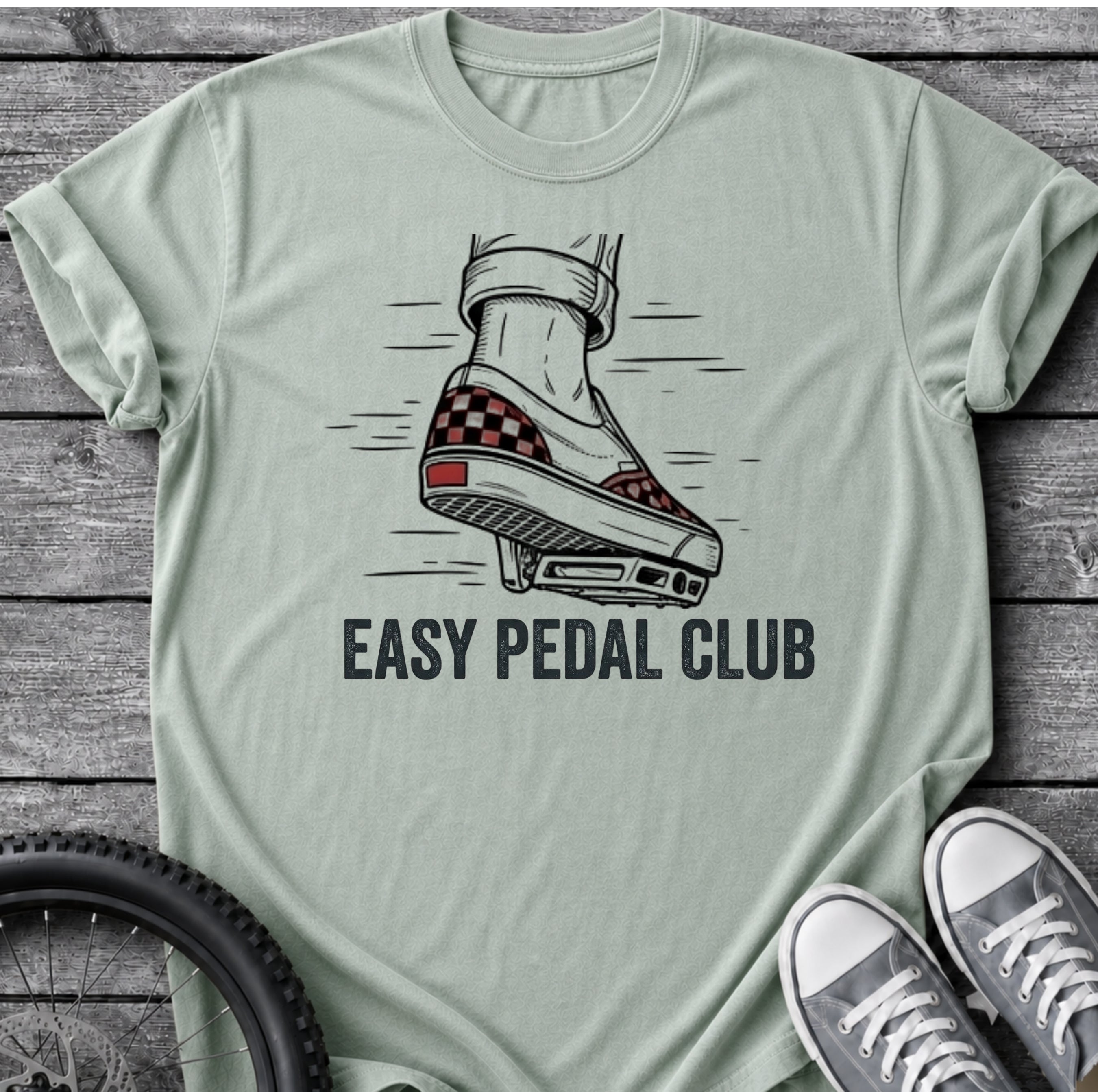 Easy Pedal Club With Vans  T-Shirt