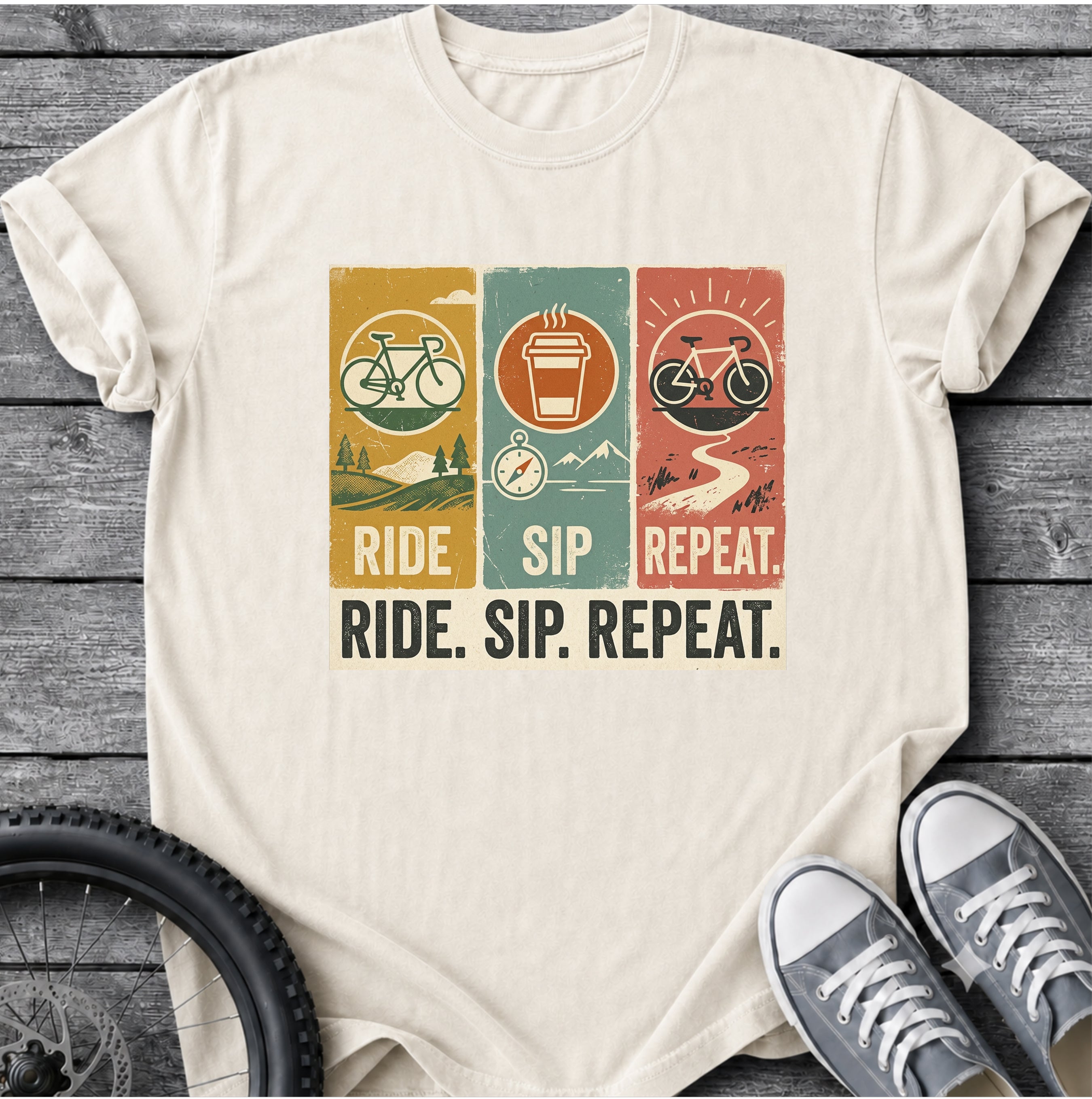 Ride Sip Repeat T-Shirt