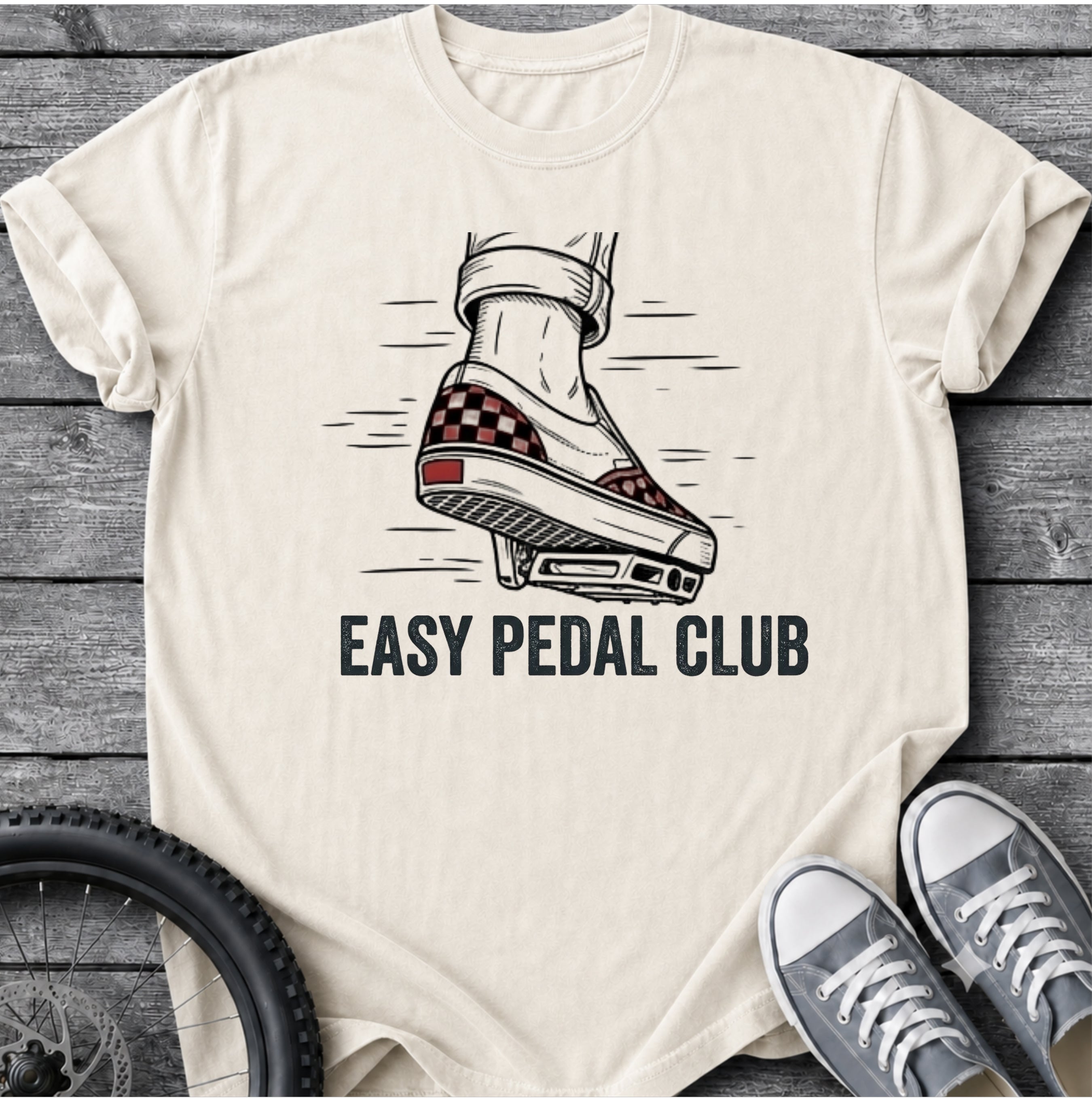 Easy Pedal Club With Vans  T-Shirt